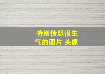 特别愤怒很生气的图片 头像